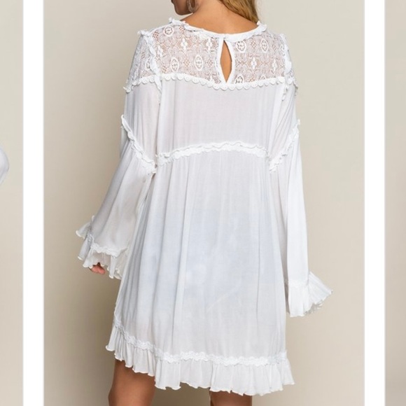 Ruffle Woven Tunic - Picture 2 of 2